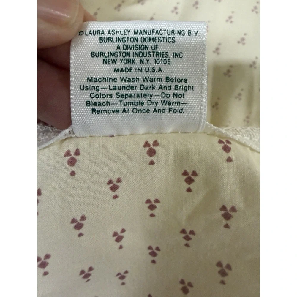 Vintage Laura Ashley Sheets Twin Sanford Court Flat & Fitted Only No Pillowcases